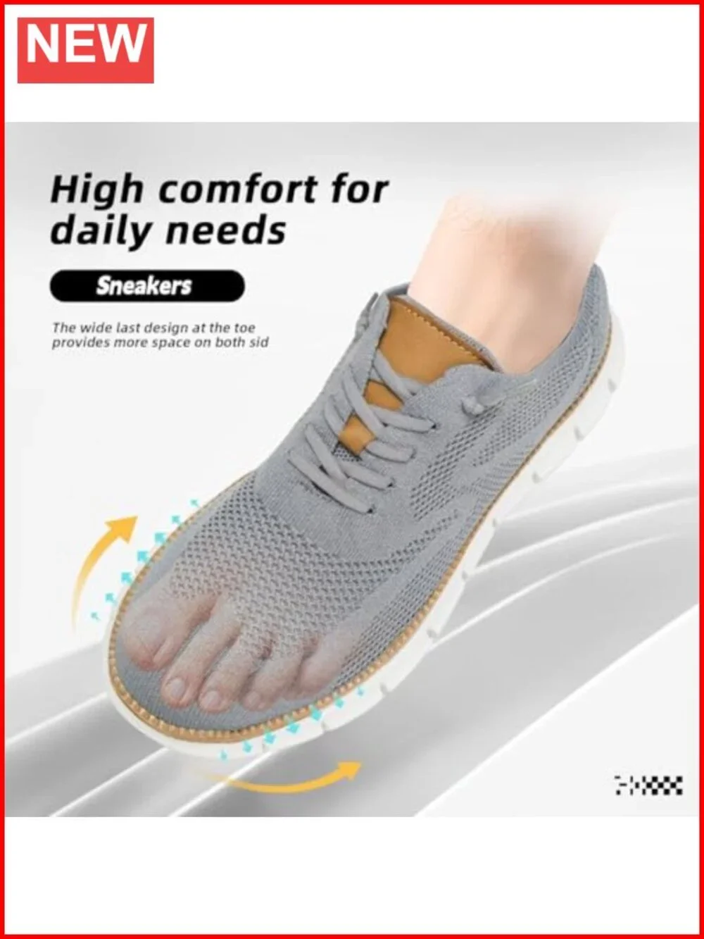 Men's Casual Oxfords Mesh Breathable Lightweight Memory Foam Walking Shoes